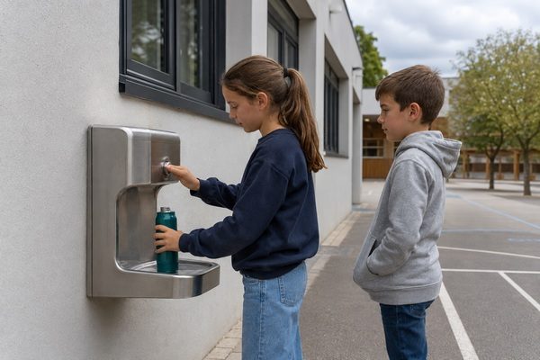 fontaine a eau exterieur ecole