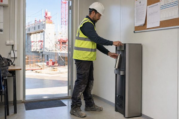 hydratation ouvrier chantier